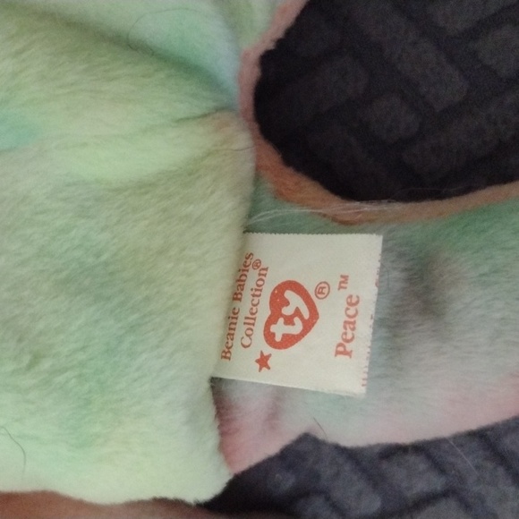 NWT RETIRED PEACE TYE-DYED Beanie baby - Picture 4 of 8